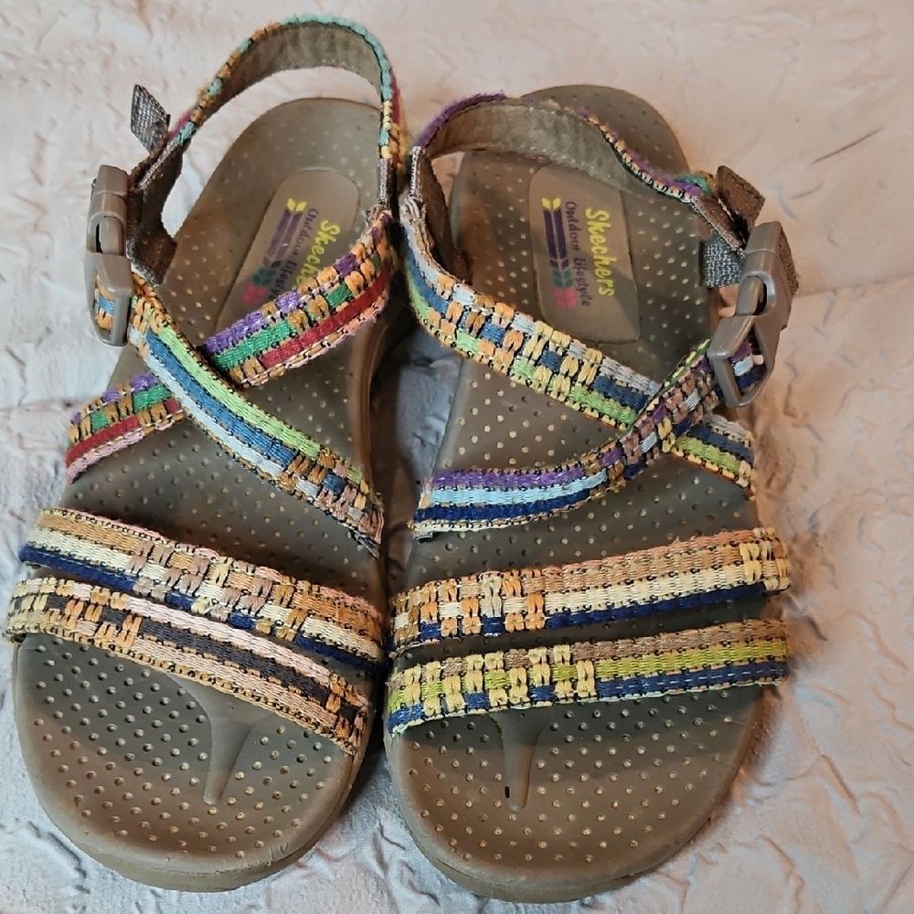 Skechers Multicolor Strappy Sandals 035